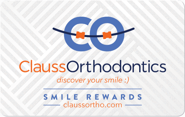 clauss orthodontics smile rewards card