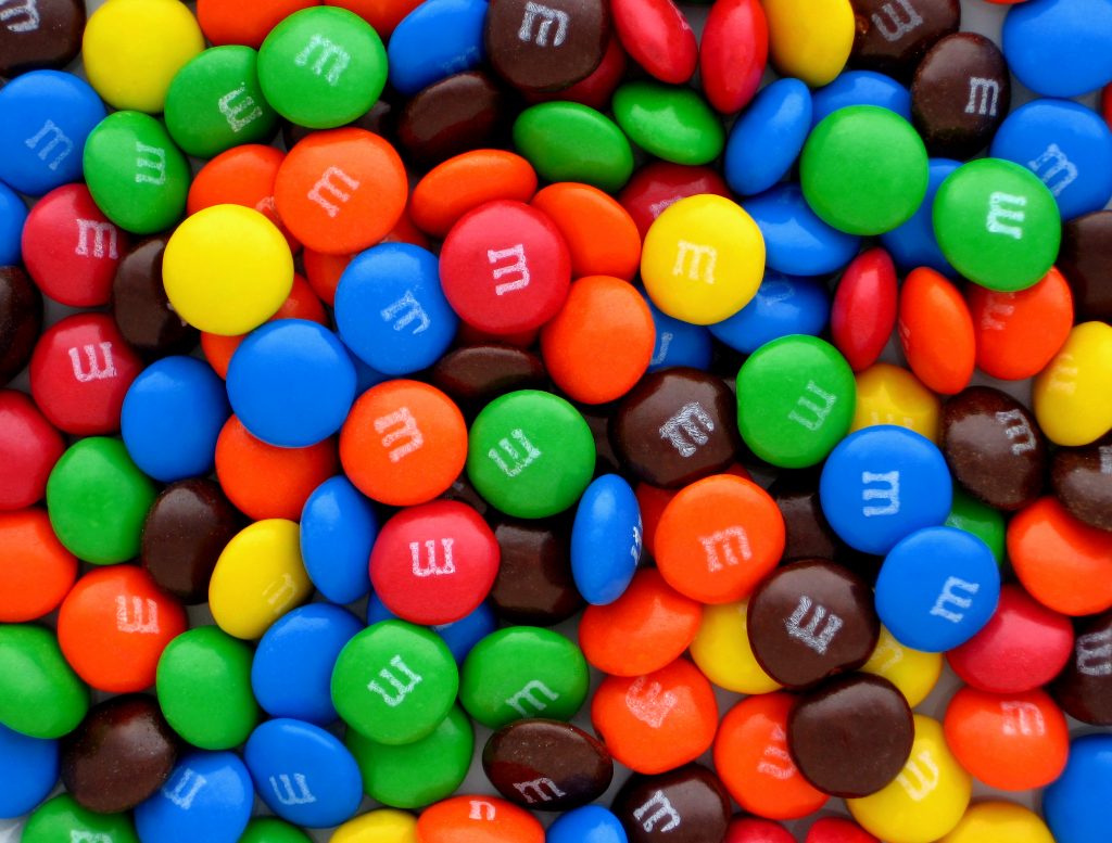 m&m chocolate candy