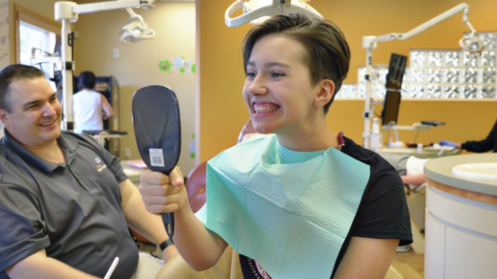 Clauss Orthodontics patient smiling